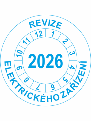 Revizní a kalibrační kolečka - Jednoleté: Revize elektrického zařízení 2026
