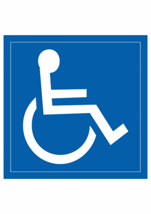 Značení budov, prostorů a vstupů - Označení místnosti (Piktogramy): Zdravotně postižení