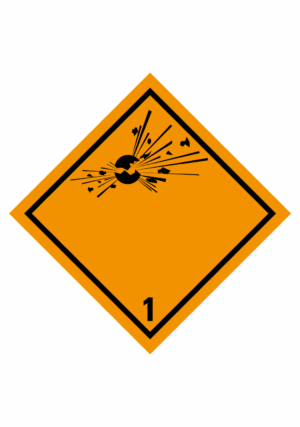 Značení nebezpečných látek a obalů - Symboly ADR: Výbušné látky a předměty (ADR třída 1)