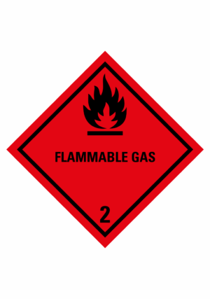 Značení nebezpečných látek a obalů - Symboly ADR: Flammable Gas (ADR Třída 2.1)