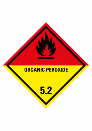 Značení nebezpečných látek a obalů - Symboly ADR: Organic peroxide (ADR Třída 5.2)