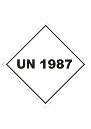Značení nebezpečných látek a obalů - UN čísla a nápisy: UN 1987 (Alkoholy) - Kosočtverec
