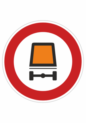 Dopravní značky plechové - Zákazové: Zákaz vjezdu vozidel převážejících nebezpečný náklad (B18)