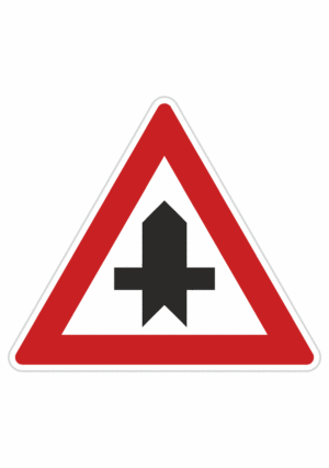 Dopravní značky plechové - Značky upravující přednost: Křižovatka s vedlejší pozemní komunikací