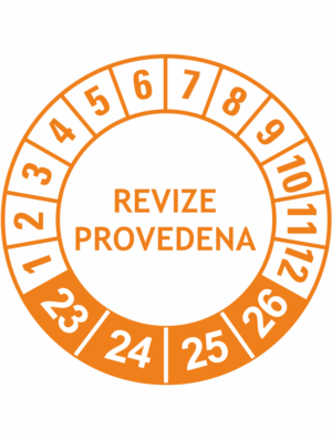 Revizní a kalibrační kolečka - 4 Roky: Revize provedena 2023-26